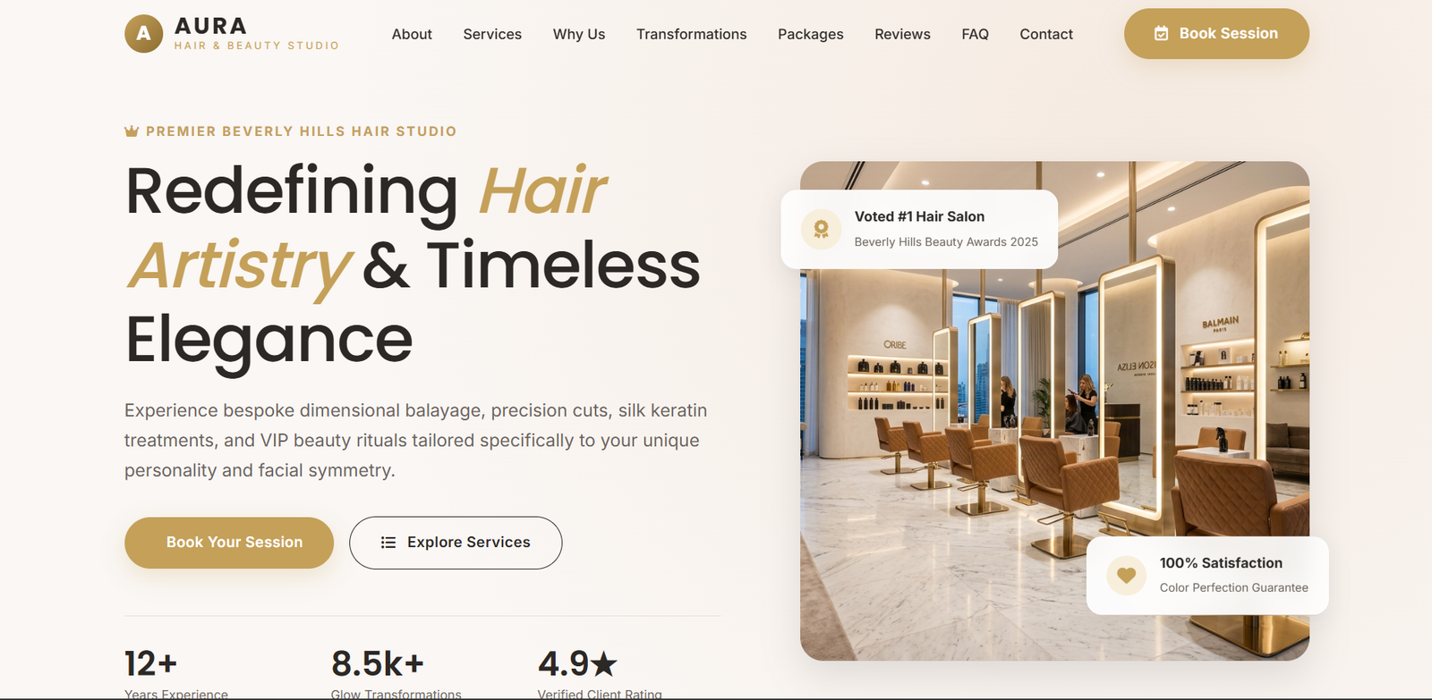 Beauty Salon Website